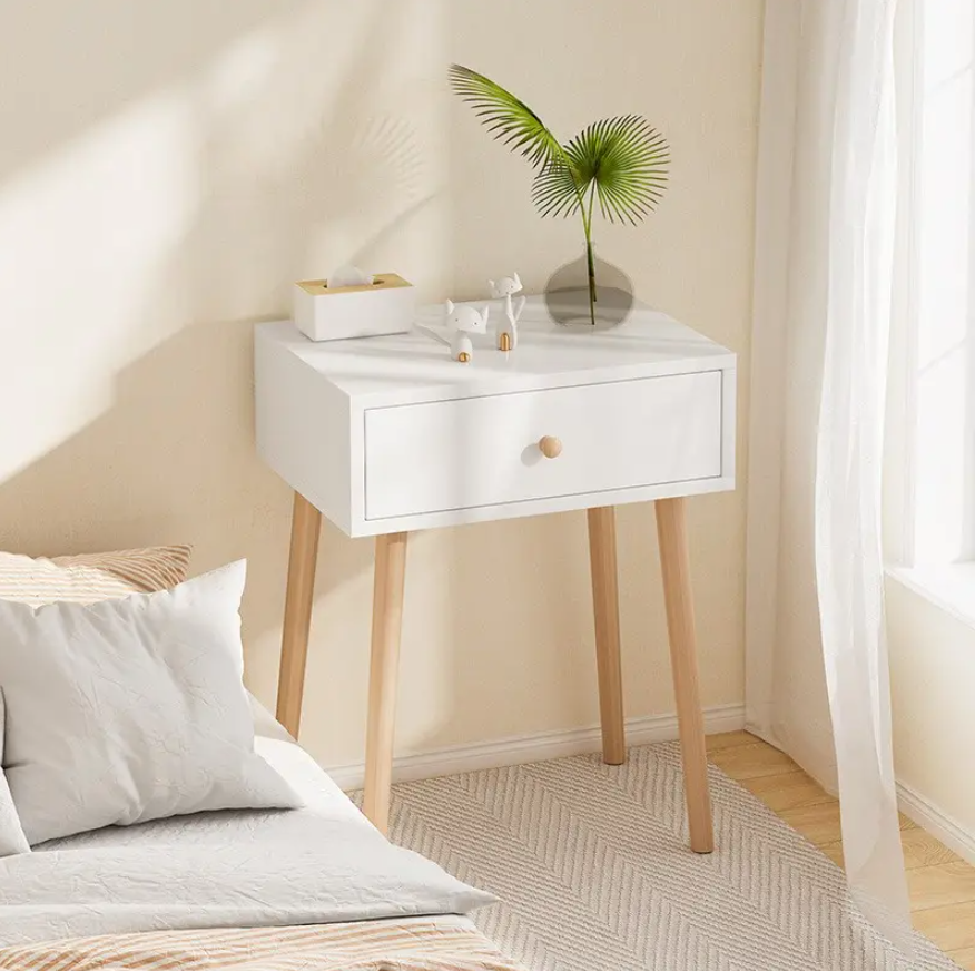 BedSide Table White