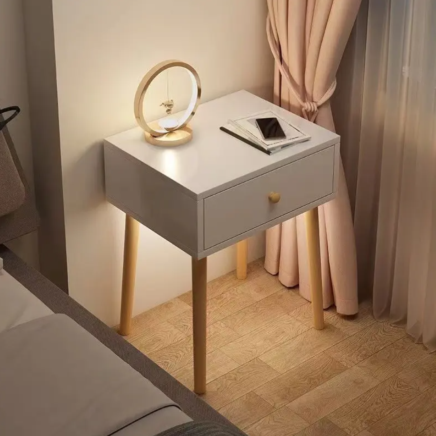 BedSide Table White