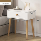 BedSide Table White