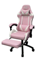 Ergonomic Gaming Chair with Headrest and Footrest