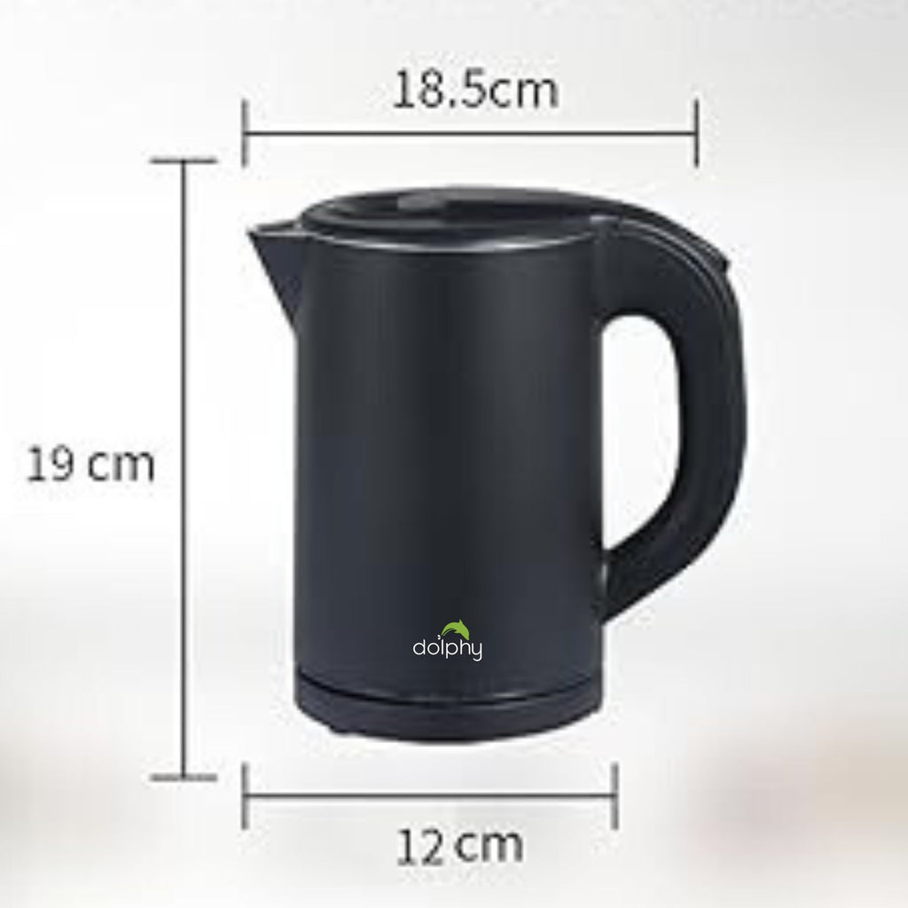0.8L Stainless Steel Electric Kettle Black