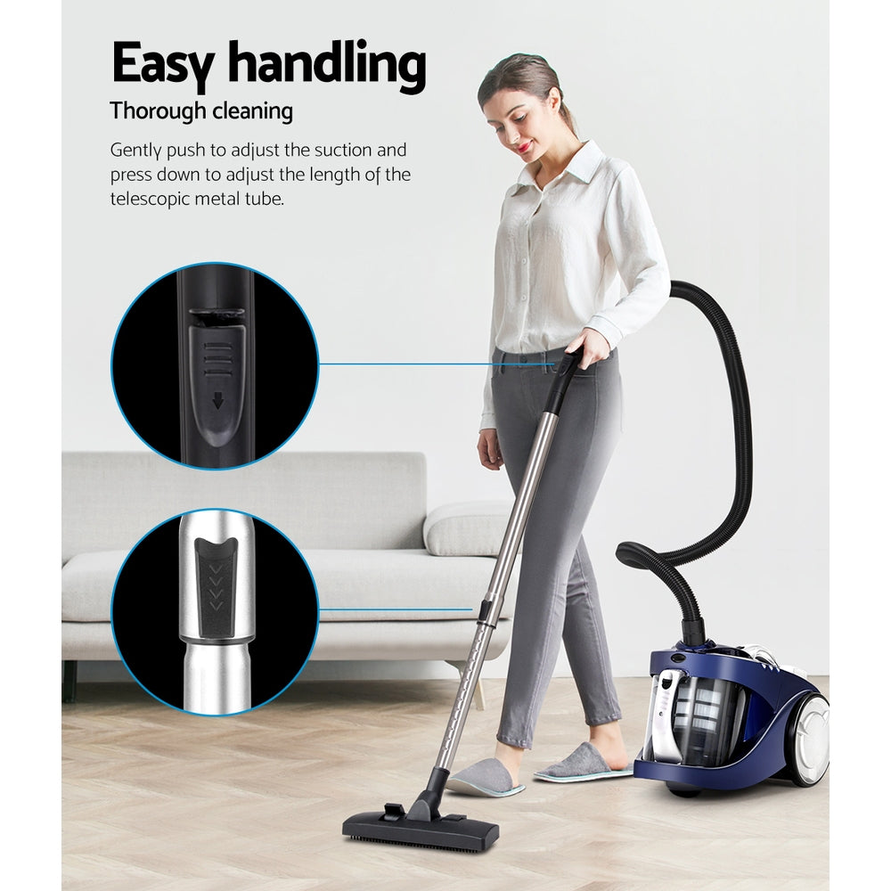 Devanti 2200W Bagless Vacuum Cleaner - Blue