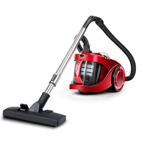 Devanti 2200W Bagless Vacuum Cleaner - Red