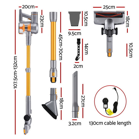 Devanti 300W Cordless Stick Vacuum Cleaner