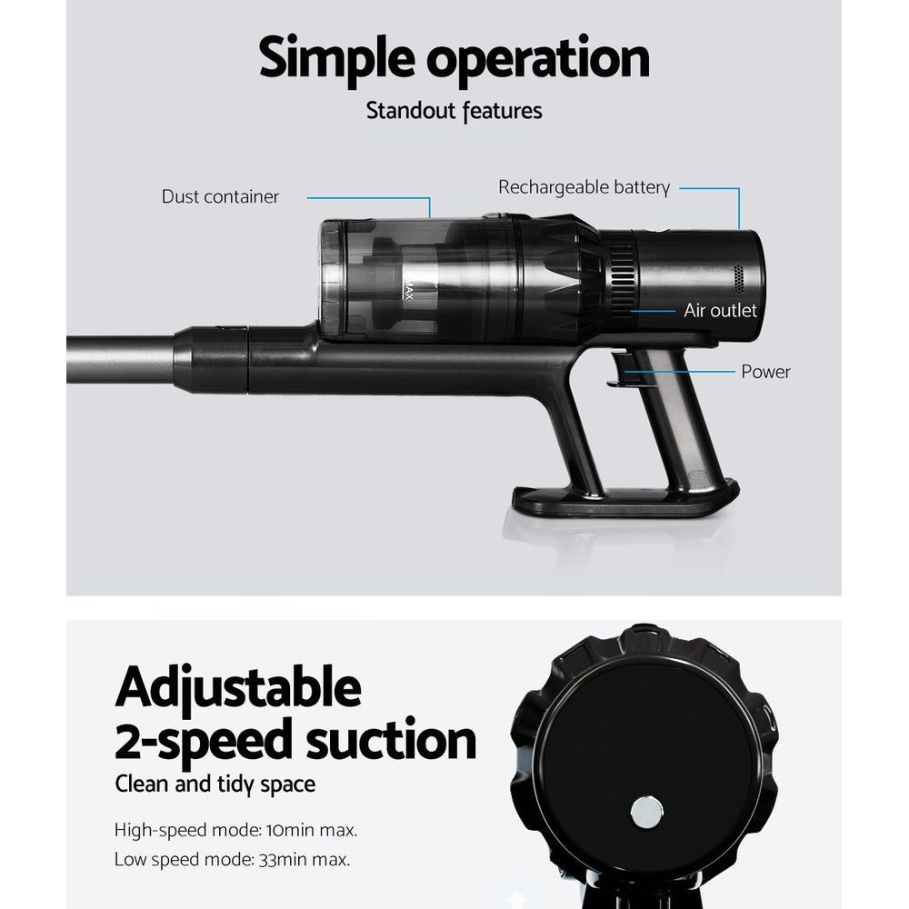 Devanti Cordless Stick Vacuum Cleaner 350W