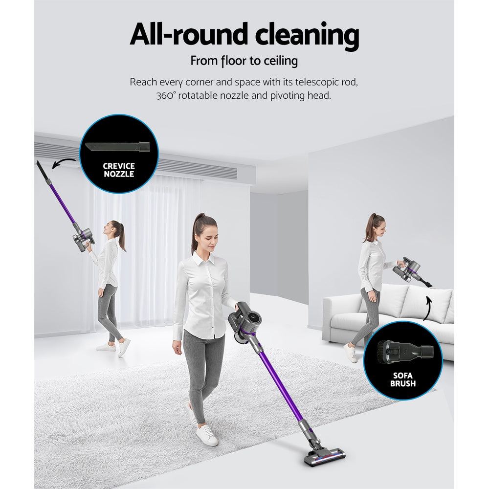 Effortless Purple Cordless Vacuum Cleaner