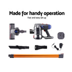 Devanti Gold Cordless Bagless Stick Vacuum Cleaner