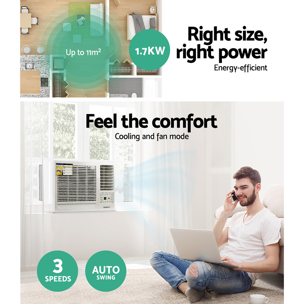 Devanti 1.7kW Window Air Conditioner - Efficient Cooling Solution