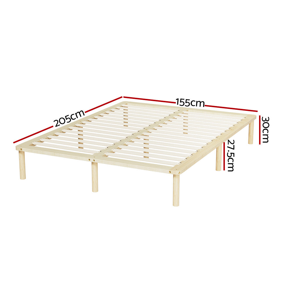 Amba Queen Size Wooden Bed Frame by Artiss