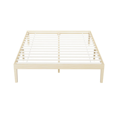 Artiss Bruno Queen Size Pinewood Bed Frame