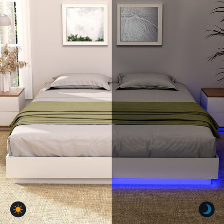 Artiss Queen Bed Frame with LED Light