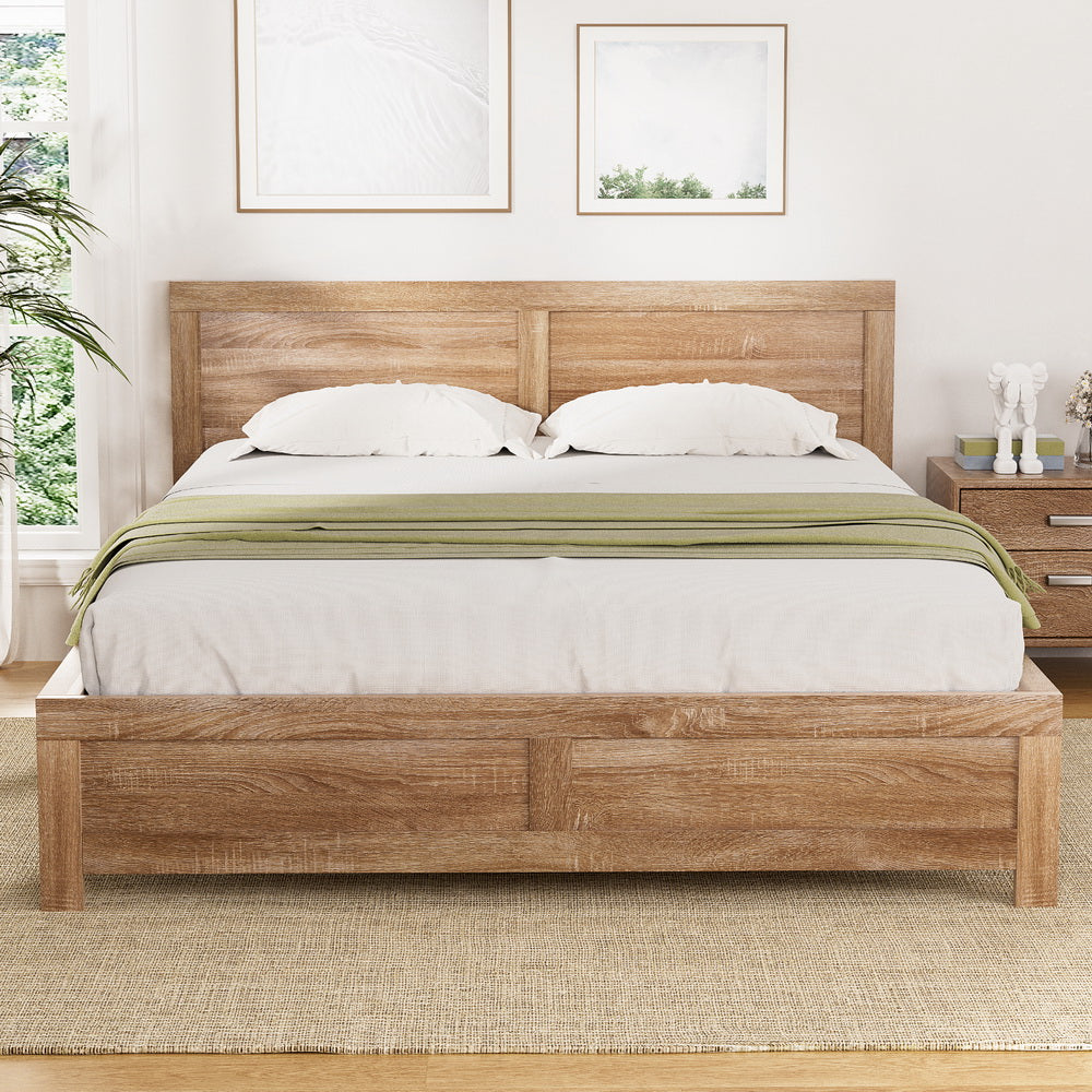 Artiss Acacia Wood Queen Size Bed Frame