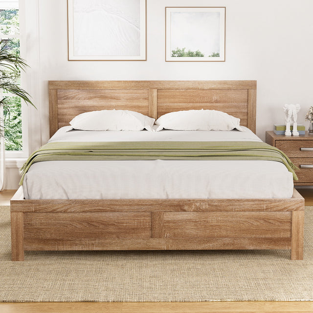 Artiss Acacia Wood Queen Size Bed Frame