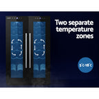 Devanti Dual Zone Wine Cooler - 24 Bottles