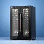 Devanti Dual Zone Wine Cooler - 24 Bottles