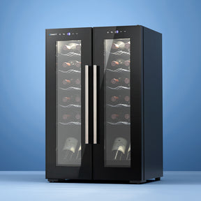Devanti Dual Zone Wine Cooler - 24 Bottles