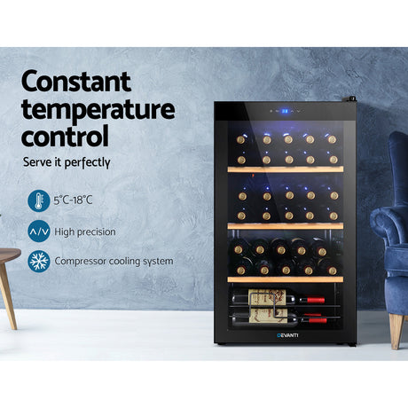 Devanti 34-Bottle Wine Cooler