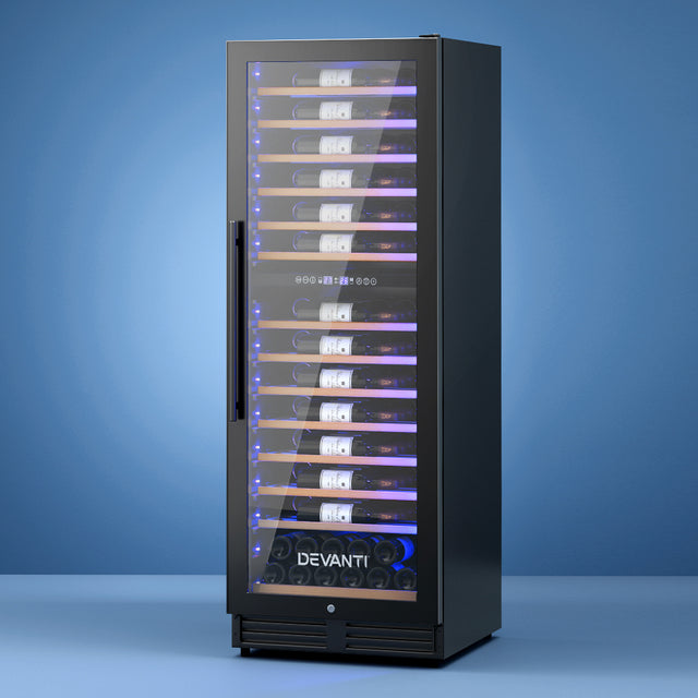 Devanti 128-Bottle Dual Zone Wine Cooler