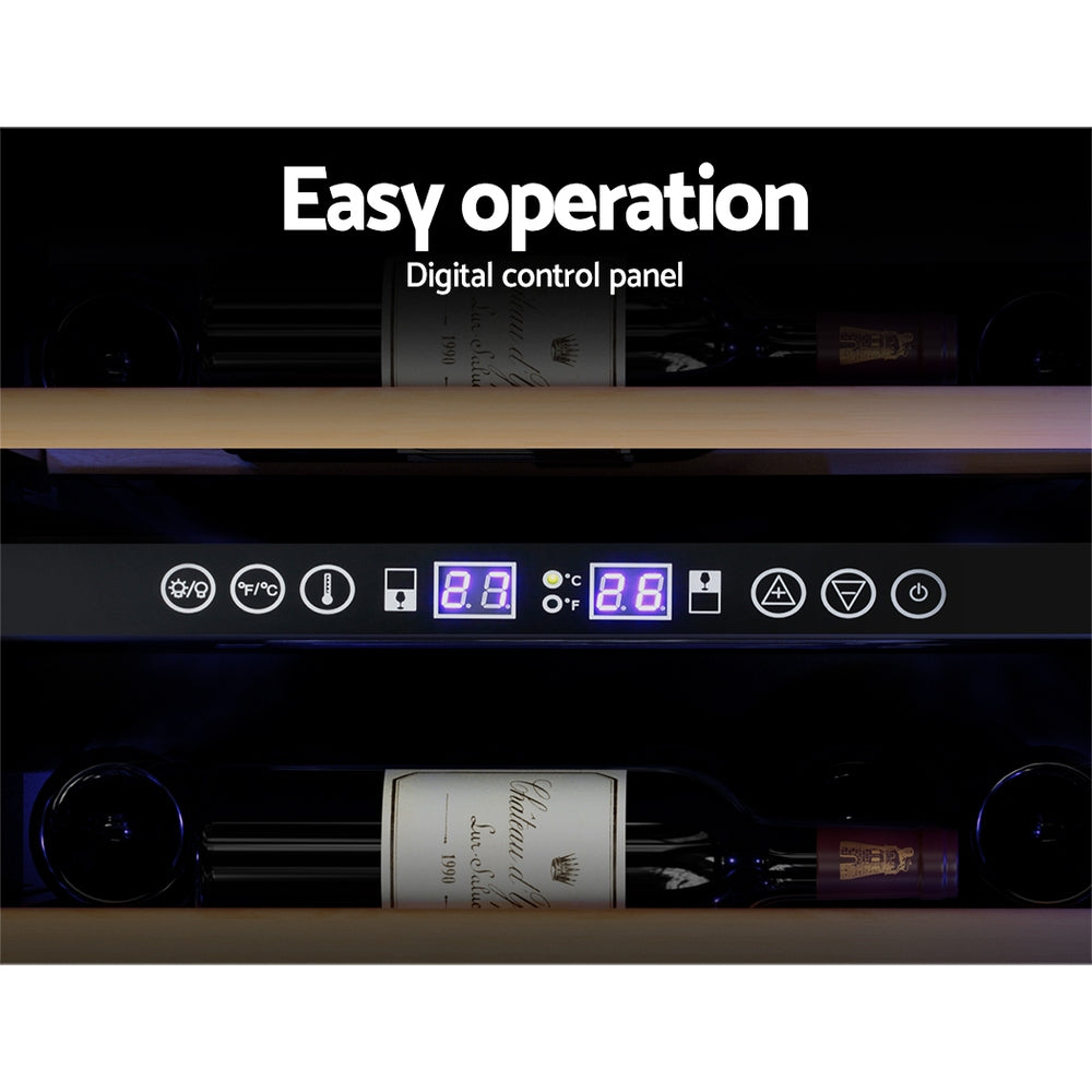 Devanti 128-Bottle Dual Zone Wine Cooler