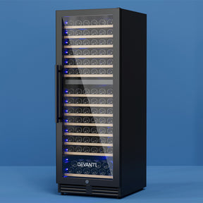 Devanti Dual Zone Wine Cooler - 154 Bottles