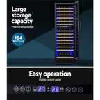 Devanti Dual Zone Wine Cooler - 154 Bottles