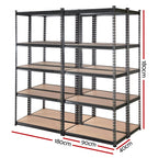 Giantz Heavy-Duty 5-Tier Shelving Unit