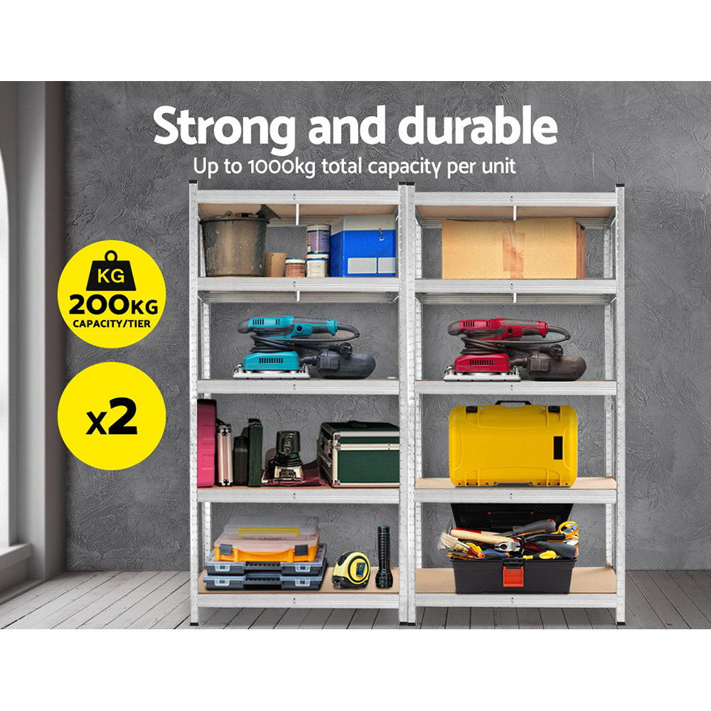 Heavy-Duty 2x1.8M Garage Shelving Unit