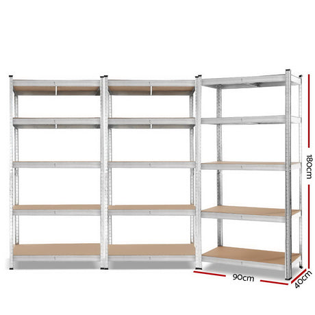 Heavy-Duty Metal Storage Shelf Rack