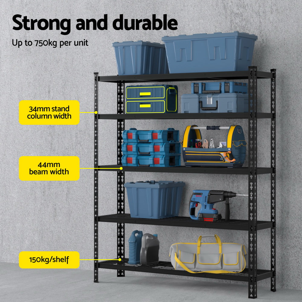 Giantz 5-Tier Heavy-Duty Garage Shelving Unit