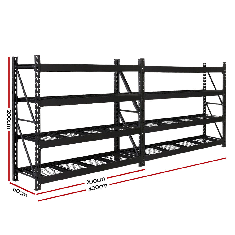 Giantz Heavy-Duty Adjustable Garage Shelving Rack