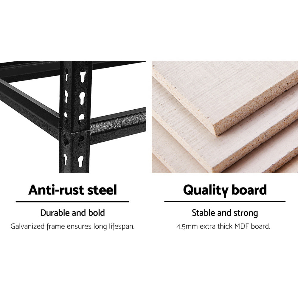 Heavy-Duty 1.5M Adjustable Storage Shelf Rack