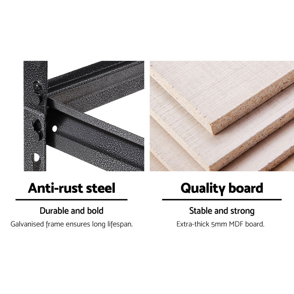 Heavy-Duty Steel Storage Shelf Rack