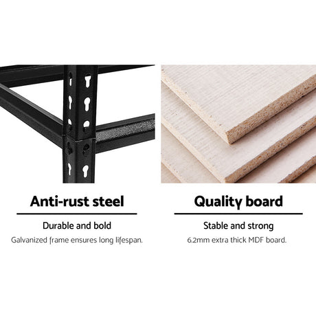 Heavy-Duty 1.8M Adjustable Storage Shelf Rack