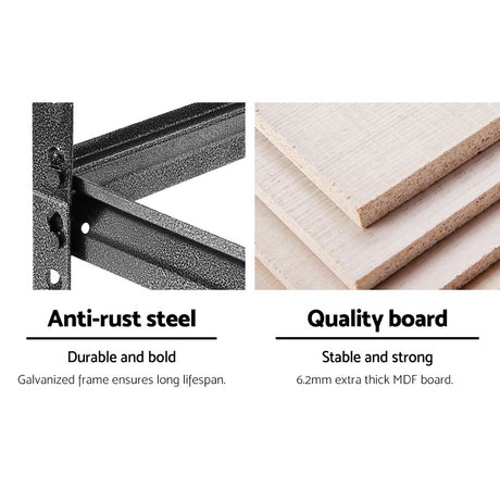 5-Tier Heavy-Duty Steel Storage Rack