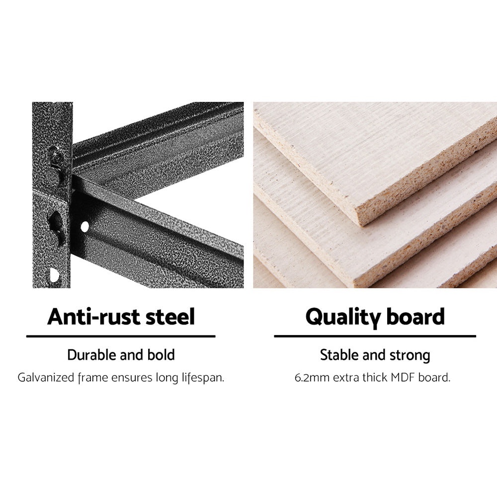 Giantz Heavy-Duty Adjustable Garage Shelving Rack