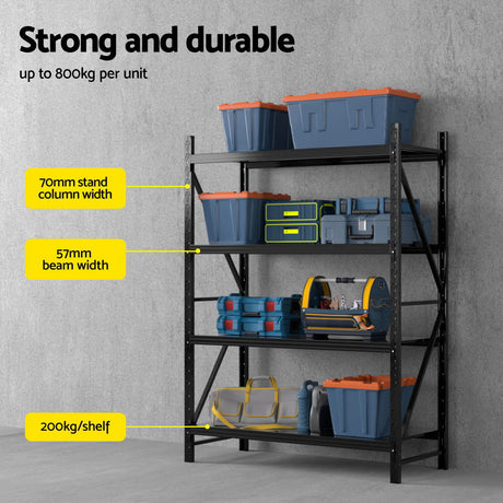 Heavy-Duty 2Mx1.5M Garage Shelving Rack