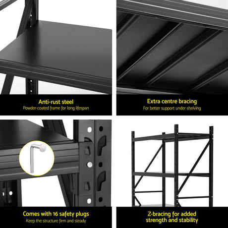 Heavy-Duty 2Mx1.5M Garage Shelving Rack