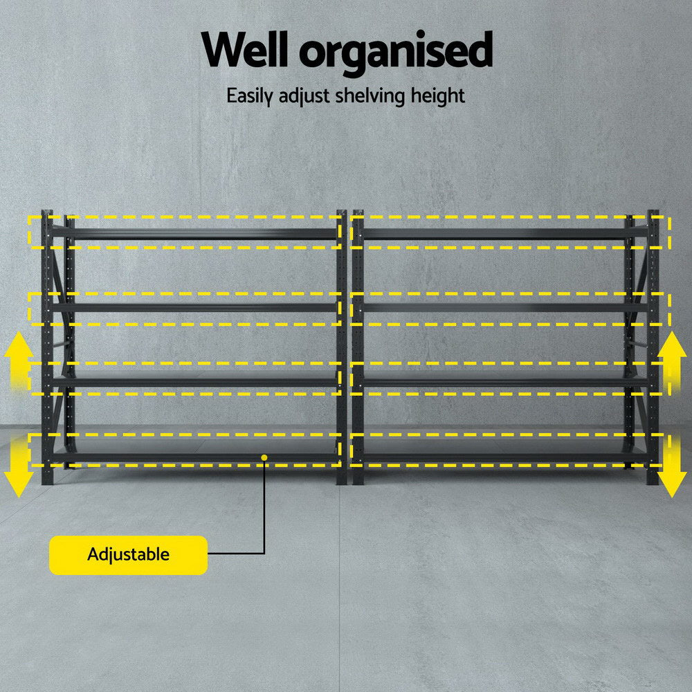Giantz 4M Heavy-Duty Garage Shelving Rack
