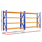 Giantz Heavy-Duty Warehouse Shelving Rack