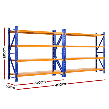 Giantz Heavy-Duty Warehouse Shelving Rack