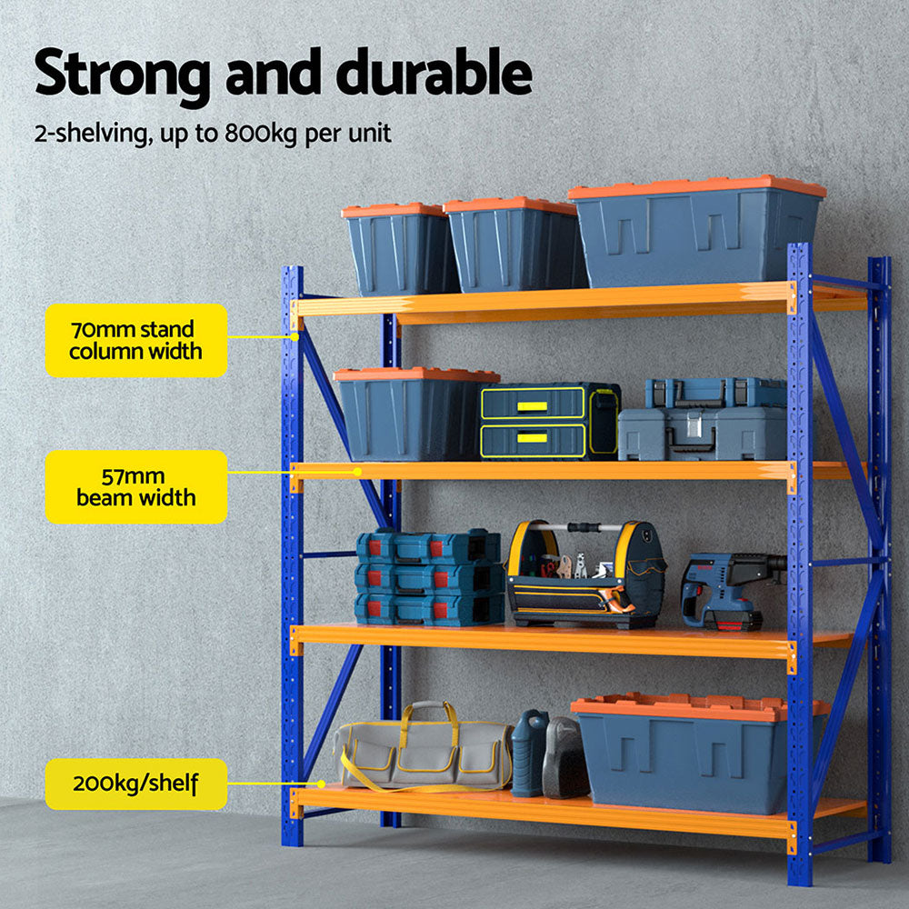 Giantz Heavy-Duty Warehouse Shelving Rack