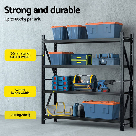 Heavy-Duty 2Mx2M Adjustable Storage Rack