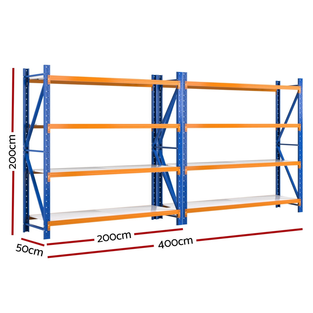 Heavy-Duty 4M x 2M Garage Storage Rack