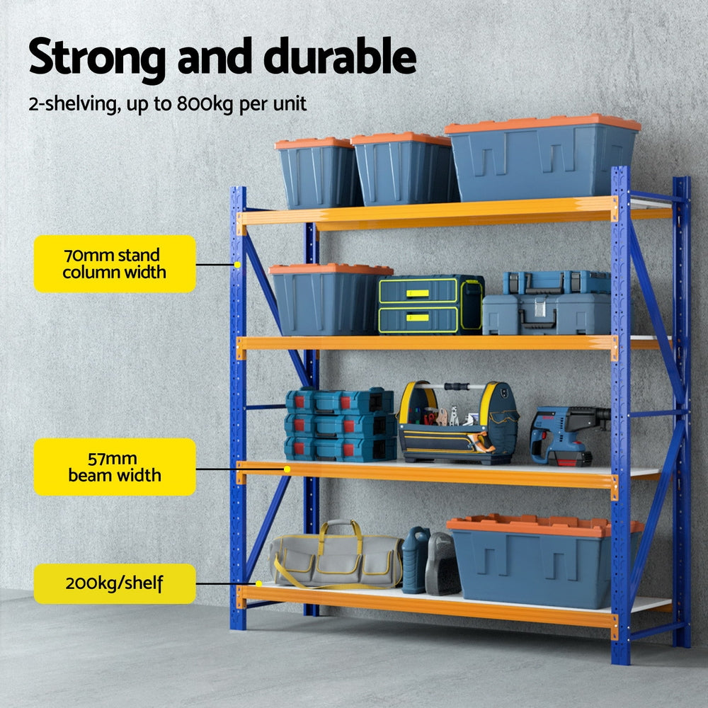 Heavy-Duty 4M x 2M Garage Storage Rack