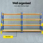 Industrial 4M Heavy-Duty Garage Shelving Rack