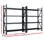 Heavy-Duty 4-Tier Steel Storage Rack