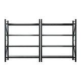 Heavy-Duty 4-Tier Steel Storage Rack