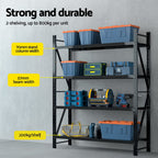 Heavy-Duty 4-Tier Steel Storage Rack