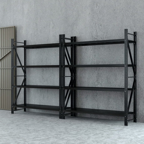 Heavy-Duty 4-Tier Steel Storage Rack