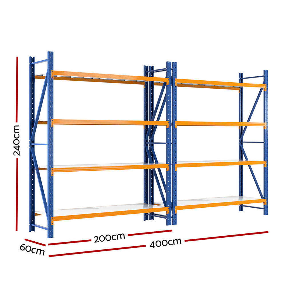Heavy-Duty Garage Shelving Rack - 200kg Capacity